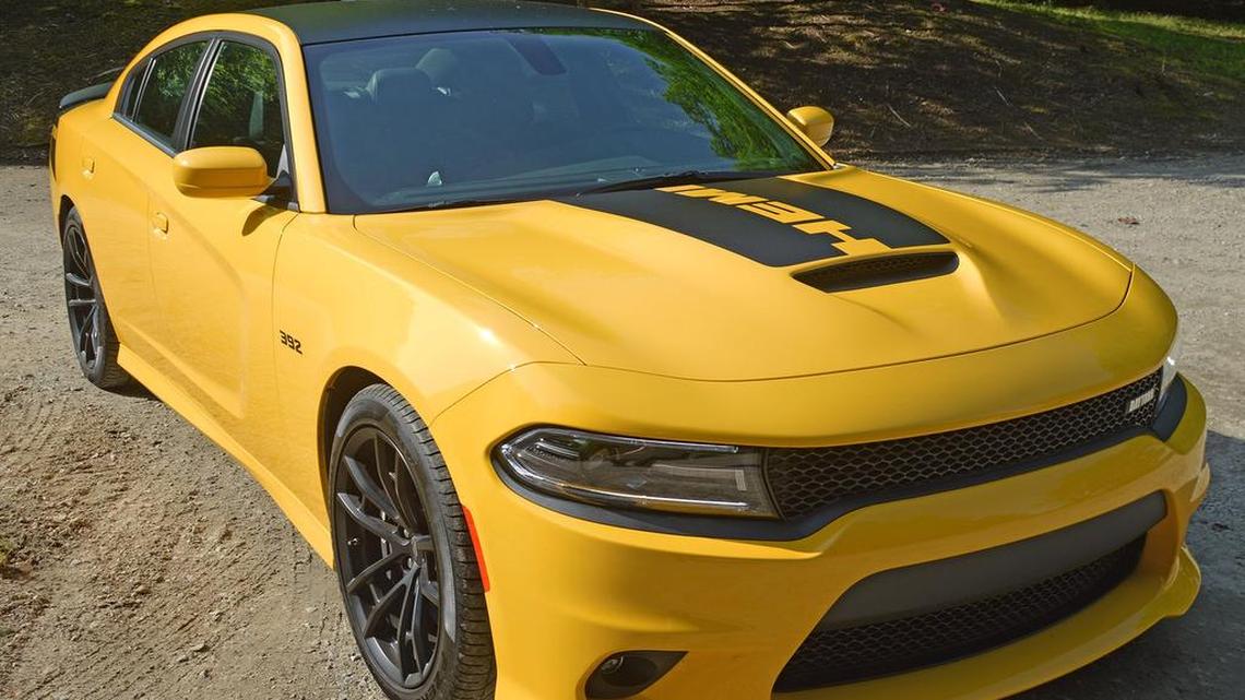 Introduced for 2017 is the Daytona 392 Dodge Charger, complete with a 485-horsepower SRT 6.4-liter Hemi V-8 engine and special exterior and interior features, including high-performance Brembo front brakes.