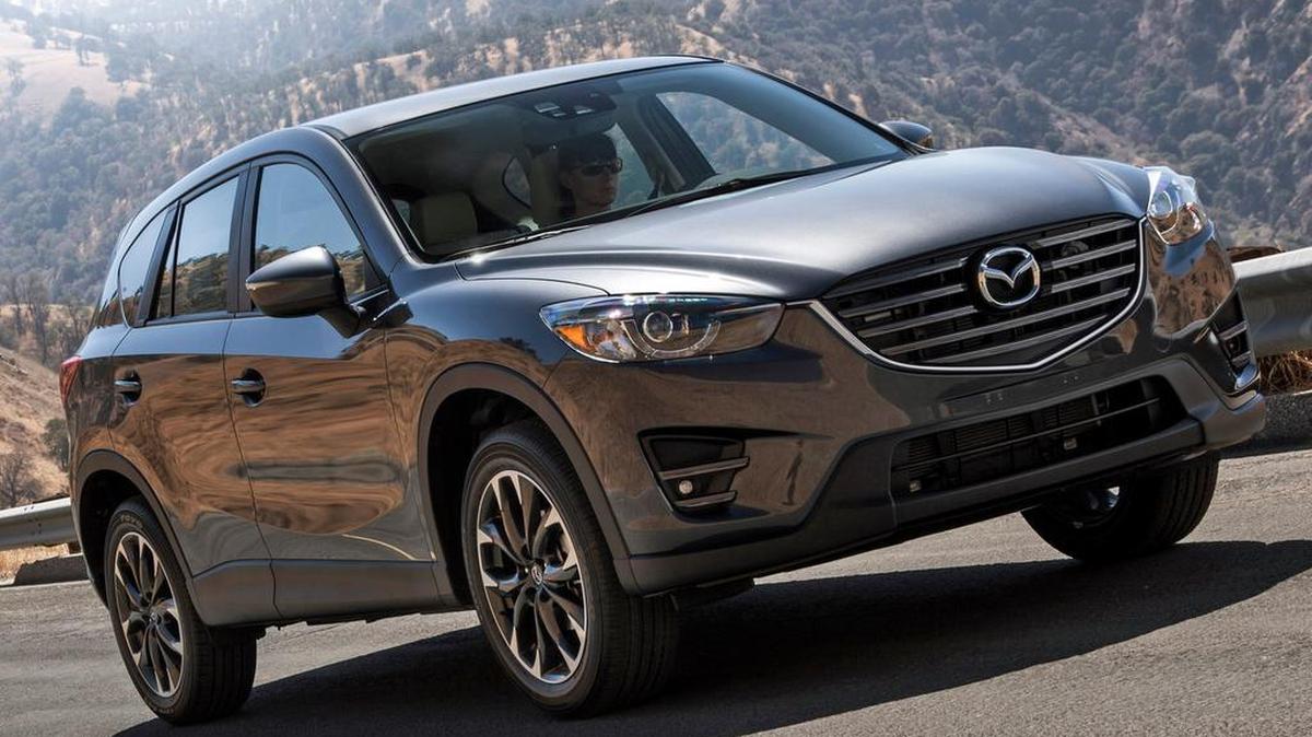 The Mazda CX-5 five-passenger compact crossover has received some upgrades and enhancements for 2016, including a new grille and other exterior tweaks. Some new technological features are available as well, including adaptive cruise control.