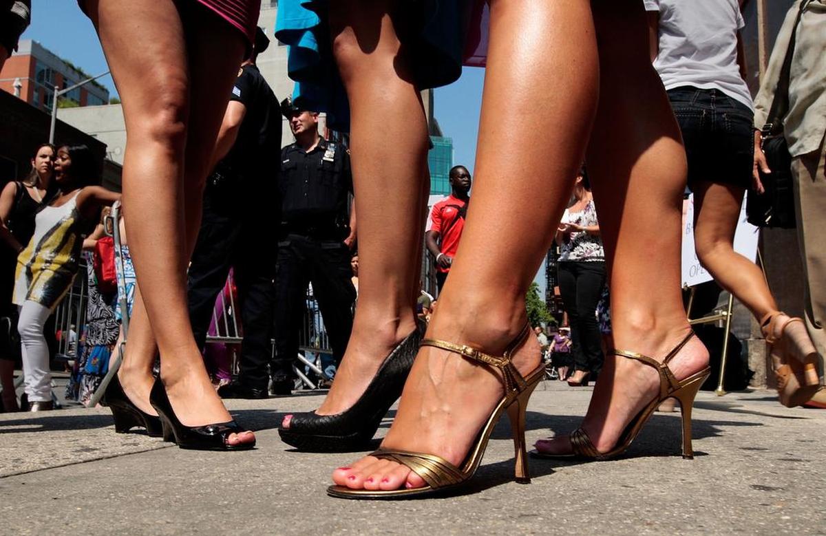 Men are encouraged to walk in heels in Saturday’s Walk a Mile in Her Shoes.