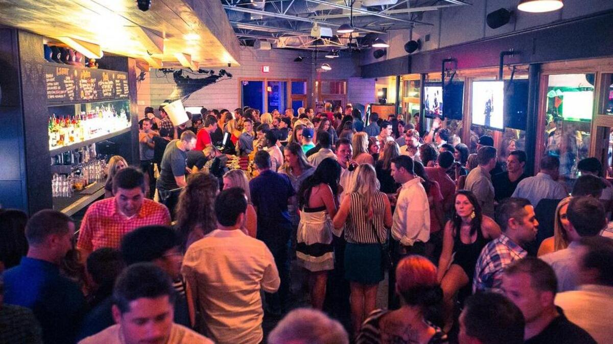The crowd at the Dallas Kung Fu Saloon