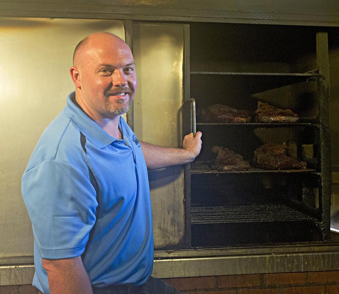 Jason George of Angelo’s Bar-B-Que, which will celebrate its 60th anniversary in March in Fort Worth