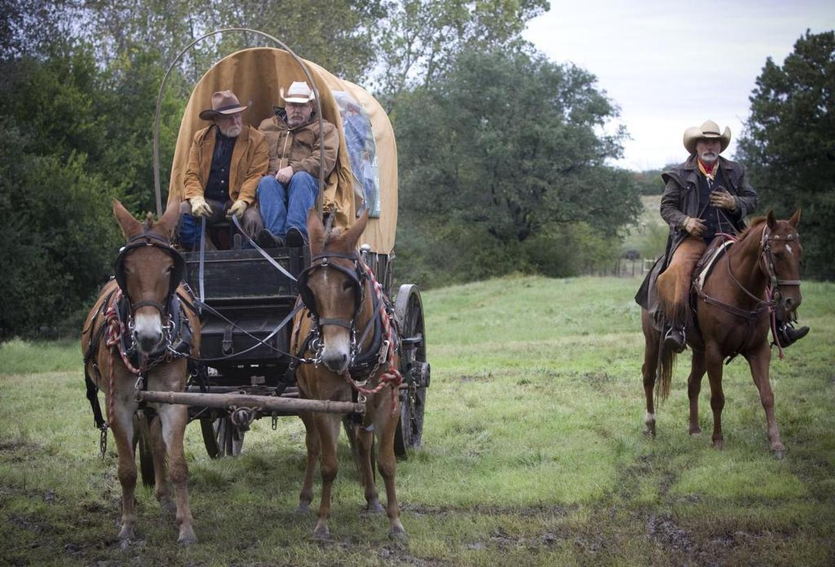 The Red Steagall Gathering wagon train arrives Friday in Fort Worth.
