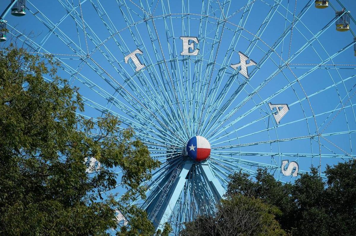 The 212-foot Texas Star Ferris wheel was built in Italy.