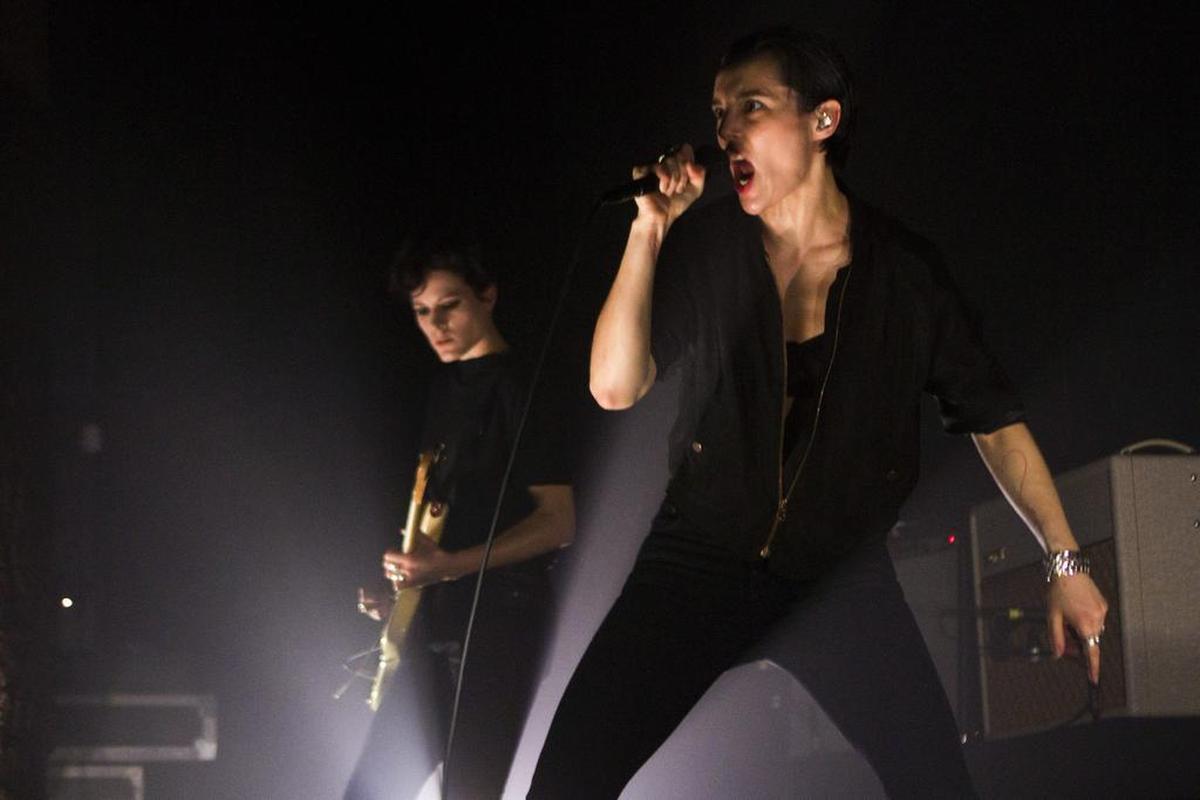Savages, led by front woman Jehnny Beth, perform at Trees in April 2016.