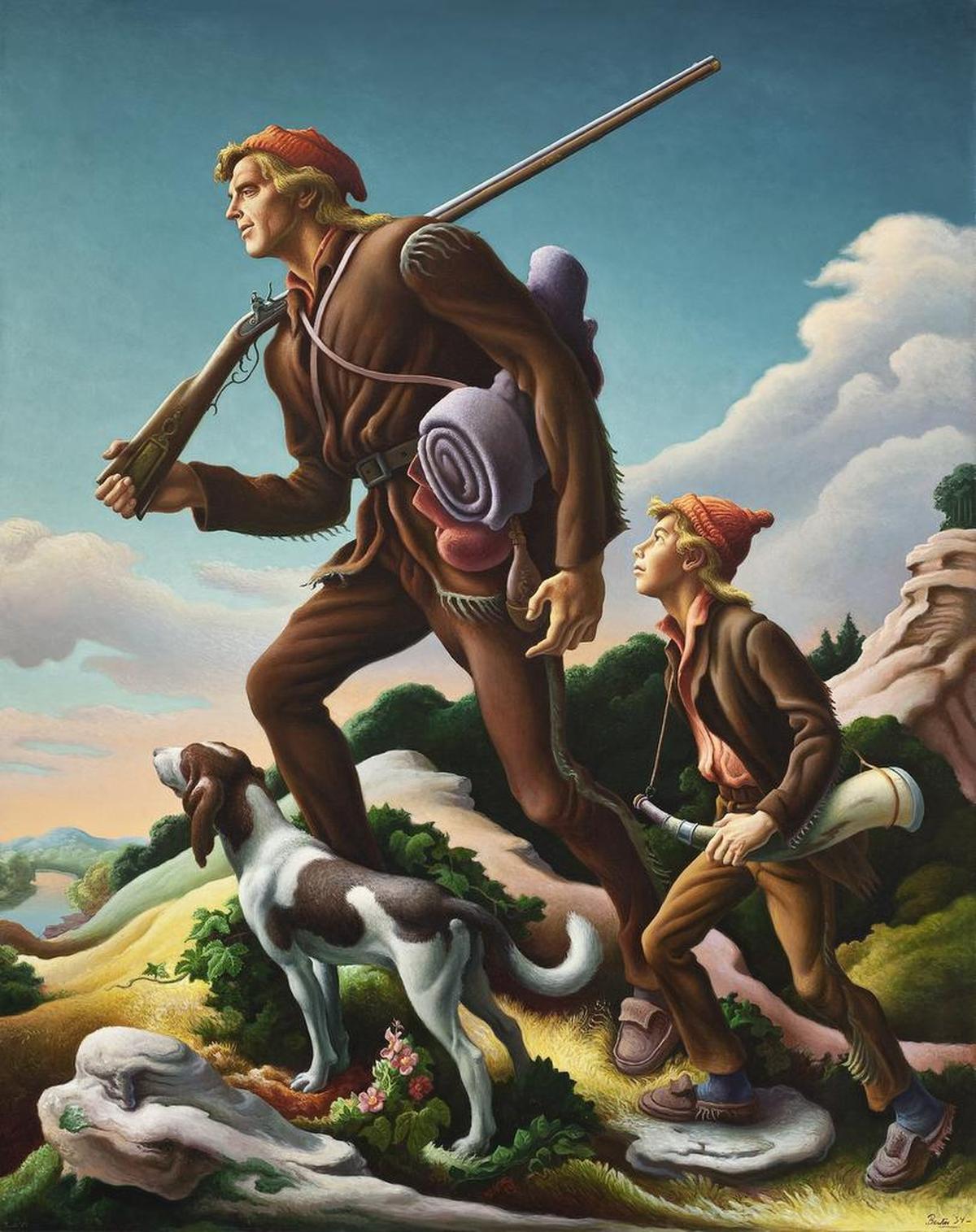 Thomas Hart Benton’s “The Kentuckian” (1954), oil on canvas