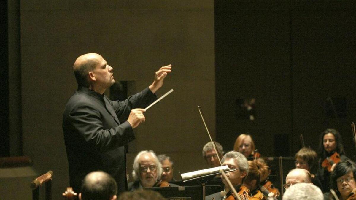 Music director Jaap van Zweden conducts the Dallas Symphony Orchestra.