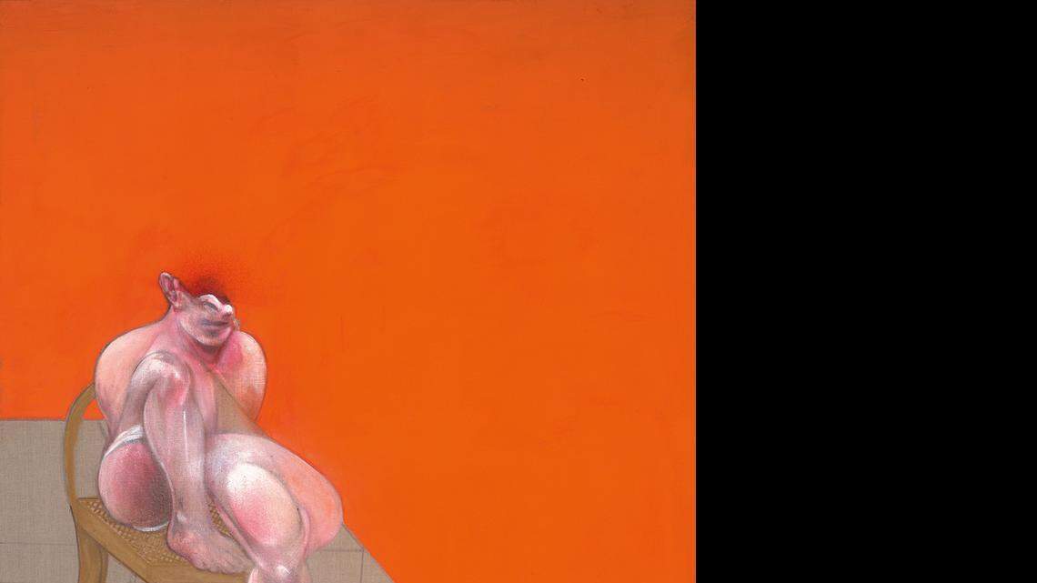 
From “The Abelló Collection: A Modern Taste for European Masters,” Francis Bacon (Irish, 1909-1992), Triptych, 1983. Oil and pastel on canvas.
