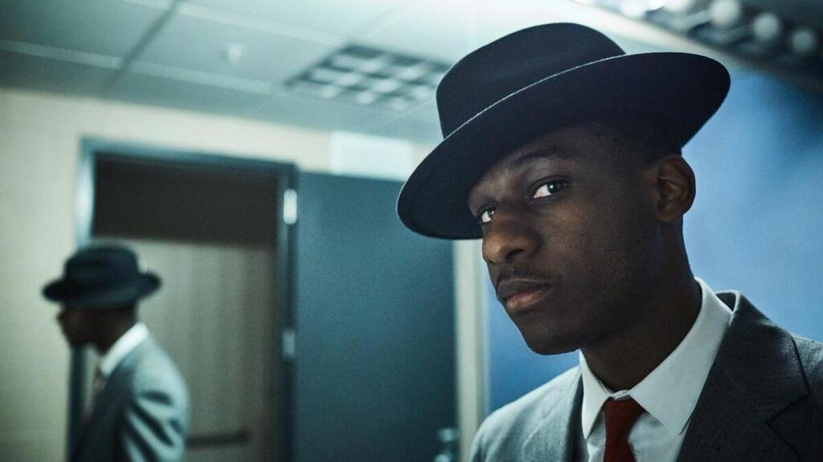 Leon Bridges in a still from the Squarespace commercial.