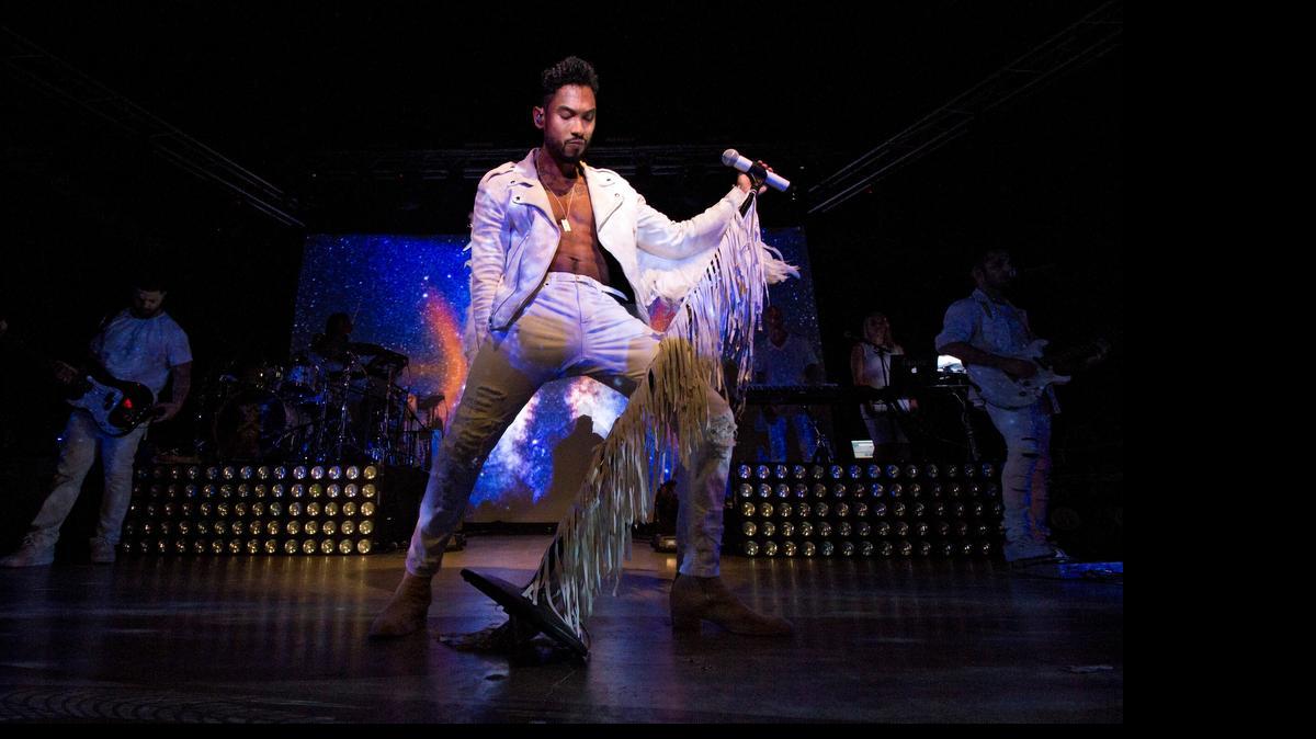 
Singer Miguel performs to a packed South Side Music Hall on July 25, 2015.
