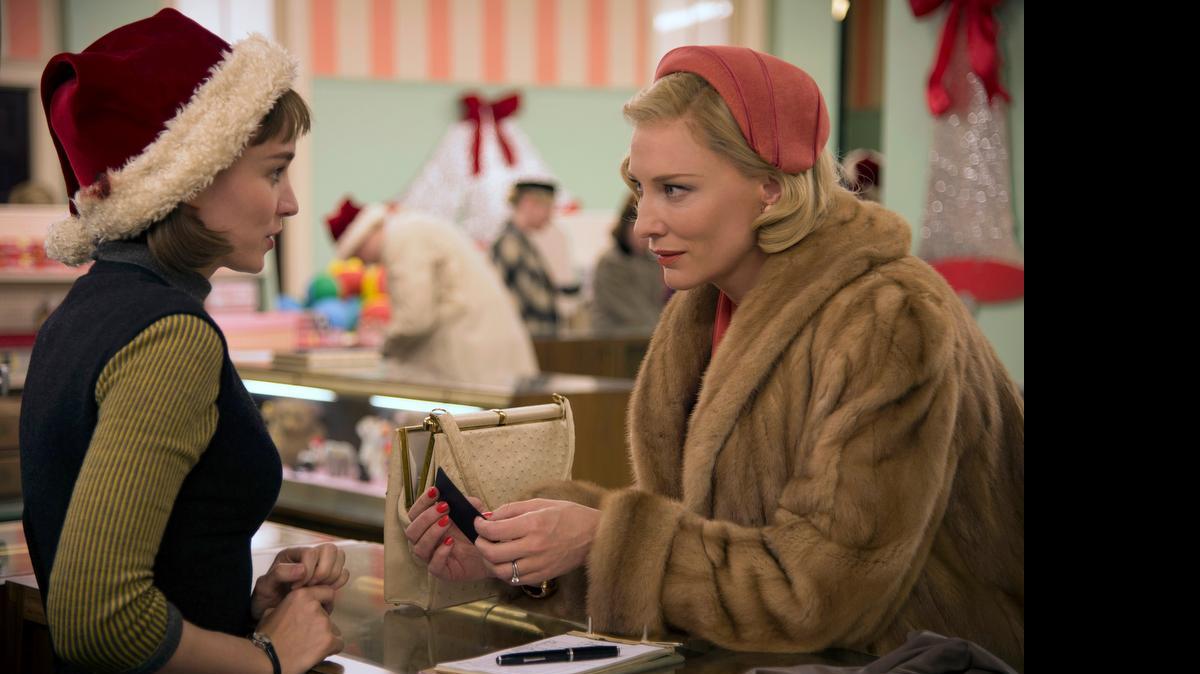 Rooney Mara, left, and Cate Blanchett in the period romance  Carol . Mara tied for best actress honors at Cannes for her work in the film.