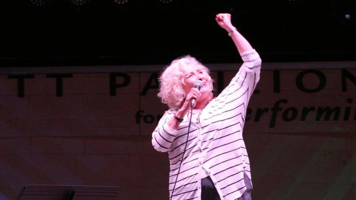Betty Buckley, performing at a benefit concert at the Levitt Pavilion in April 2012, attended the ceremonies for this year’s Betty Buckley Awards honoring high school theater.