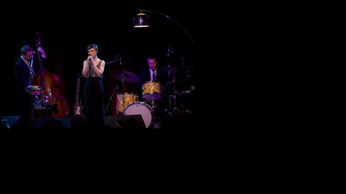 
Texas native Kat Edmonson performing at the Kessler Theater on Friday, February 13, 2015.
