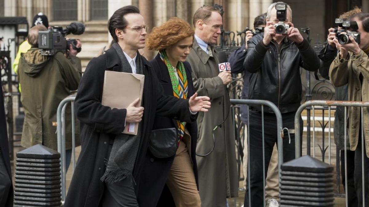 Andrew Scott and Rachel Weisz in ‘Denial’