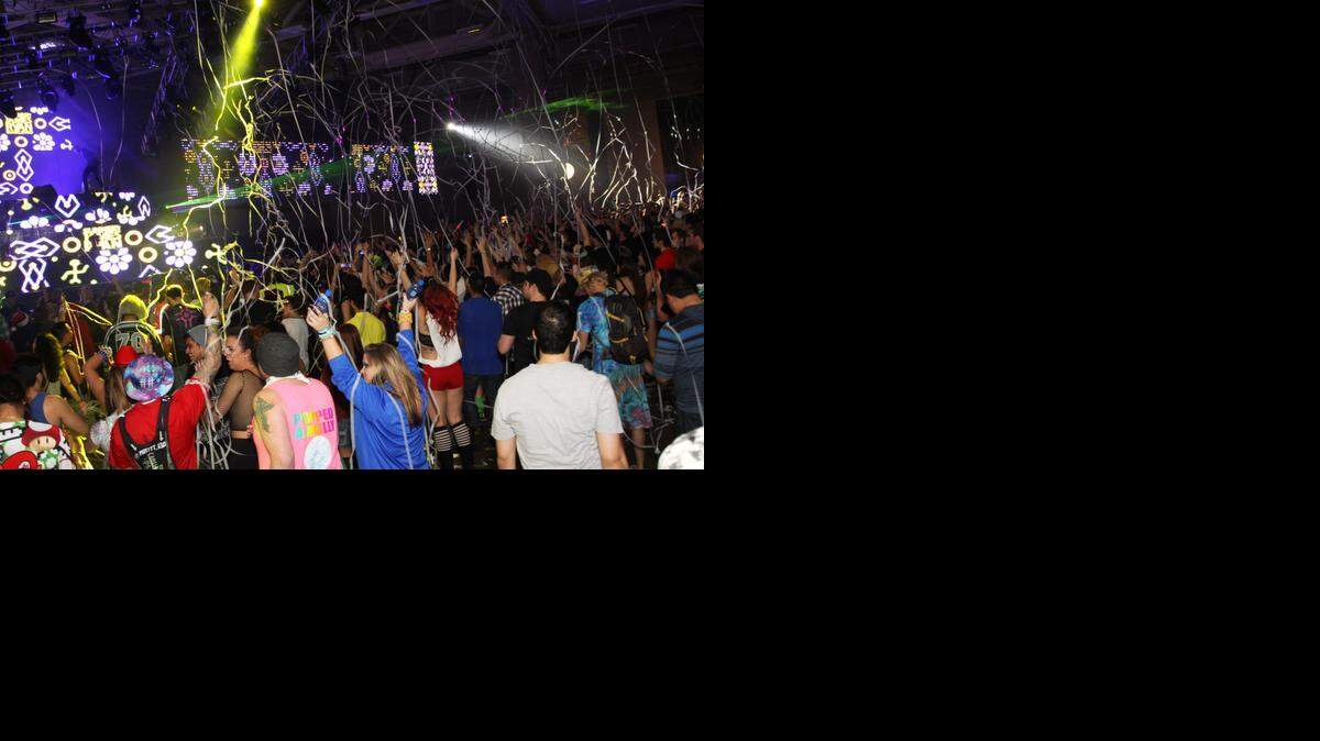 The crowd at Lights All Night