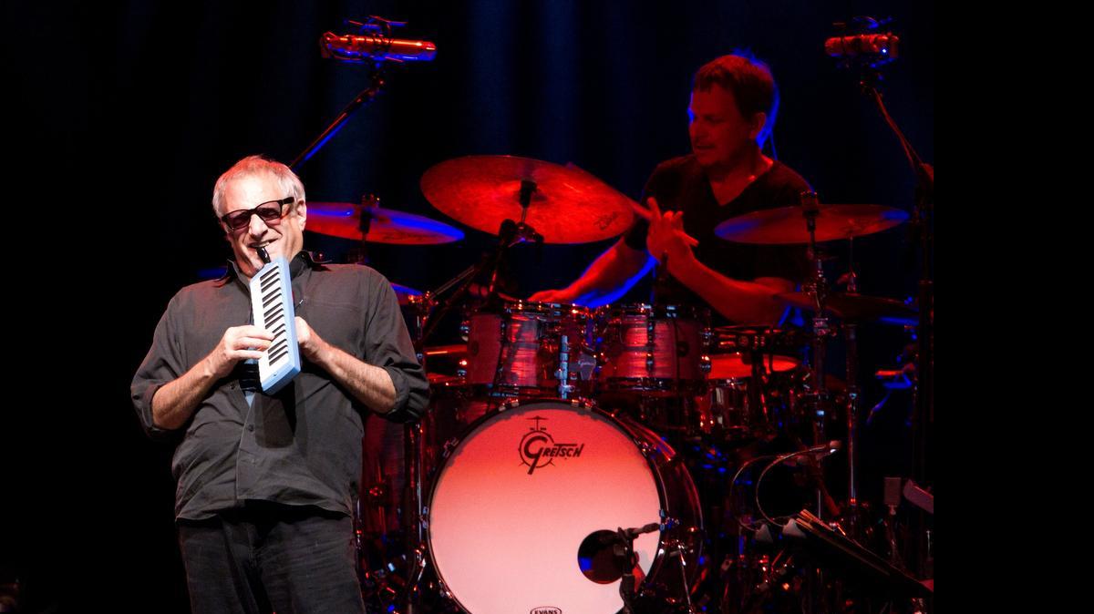 
Singer Donald Fagen performs with Steely Dan at Gexa Energy Pavilion on Sunday.
