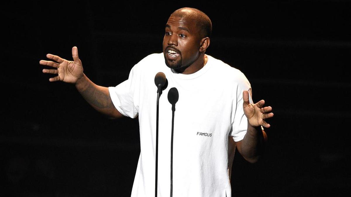 In this Aug. 28, 2016, file photo. Kanye West appears at the MTV Video Music Awards at Madison Square Garden in New York.