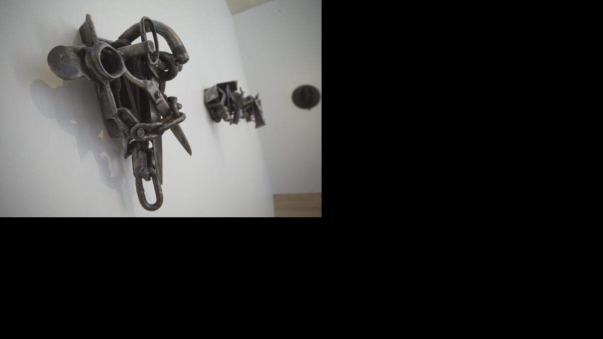 
Sekura Knows (Lynch Fragment), by Melvin Edwards, 1988, welded steel, at the Nasher Sculpture Center in Dallas
