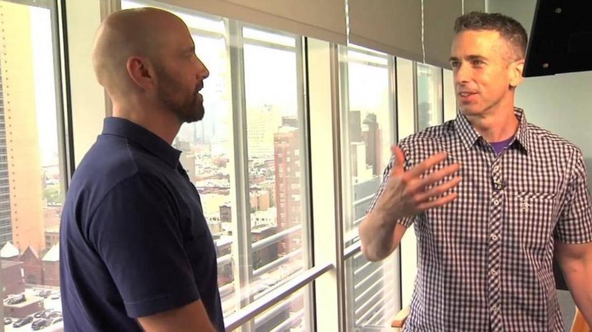 
David Thorpe and Dan Savage in ‘Do I Sound Gay?’
