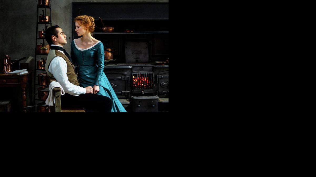 
Colin Farrell and Jessica Chastain in ‘Miss Julie’
