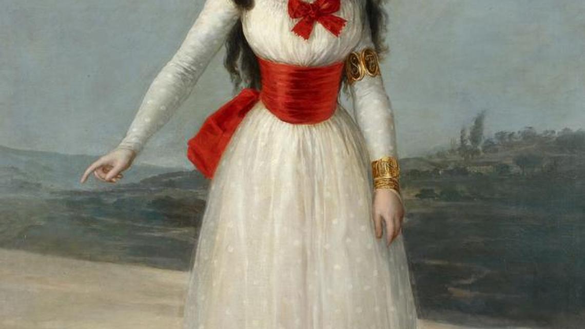 
The Duchess of Alba in White, 1795 by Francisco de Goya y Lucientes (Spanish, 1746-1828), oil on canvas. The thirteenth Duchess of Alba was an intimate friend of Goya’s and he painted her numerous times. 

