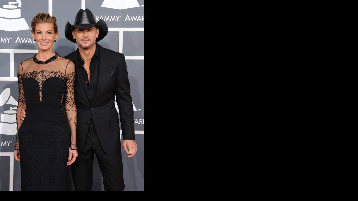 
Faith Hill, left, and Tim McGraw keep the focus on family. 
