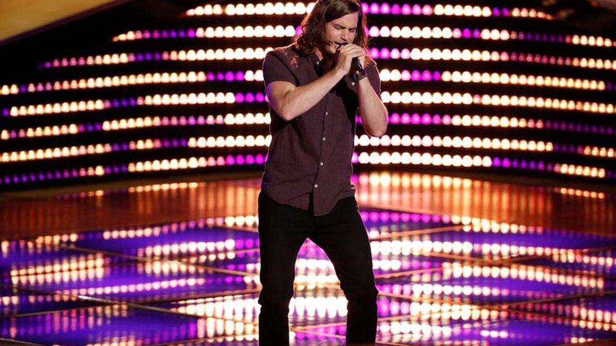
Blaine Mitchell auditioning for the ninth season of ‘The Voice.’
