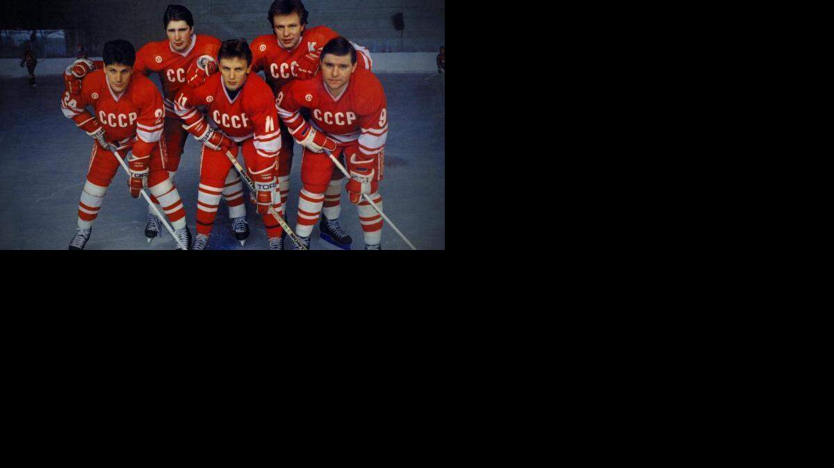 
The Russian hockey team in its heyday in ‘Red Army’
