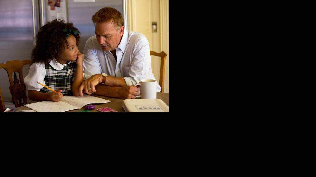 
Elliot (Kevin Costner) must care for his biracial granddaughter Eloise (Jillian Estell) when his wife dies in Black or White.


