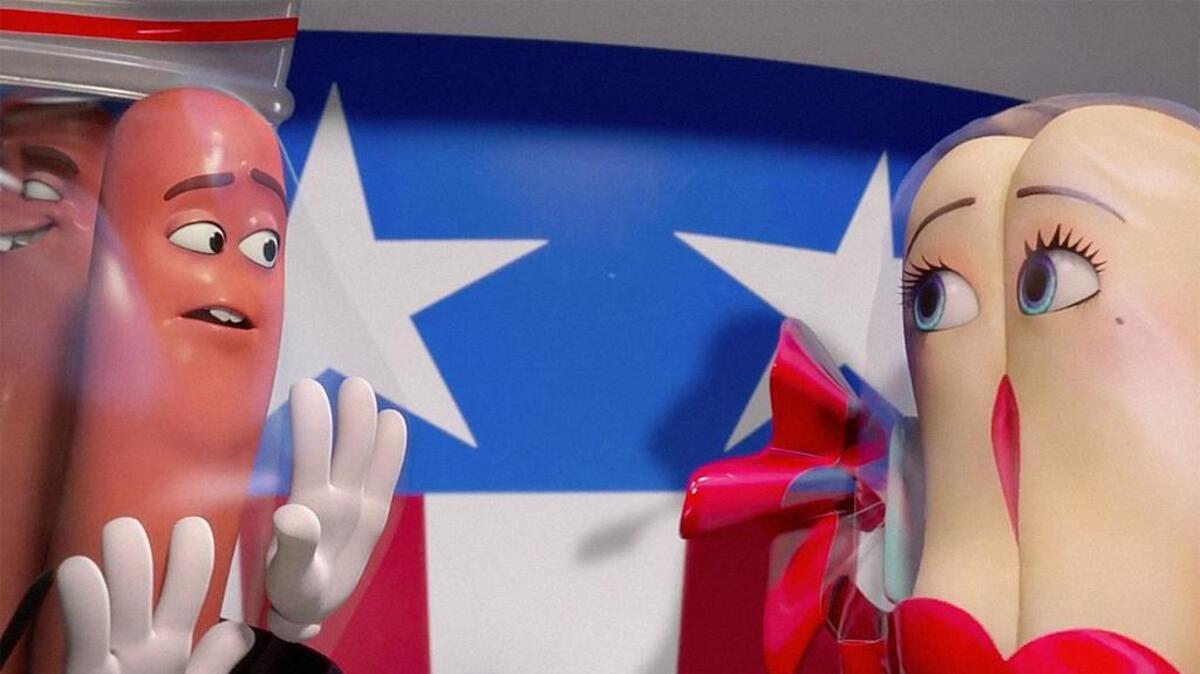Seth Rogen and Kristen Wiig voice characters in ‘Sausage Party’