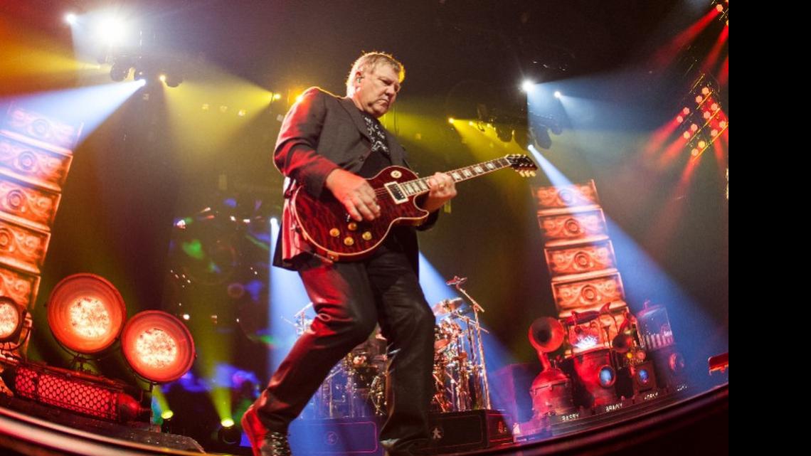 
Alex Lifeson from Rush at American Airlines Center on May 18, 2015.
