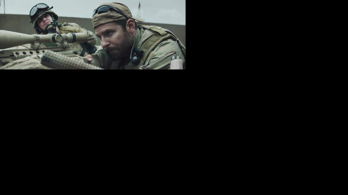 
Kyle Gallner and Bradley Cooper in ‘American Sniper’

