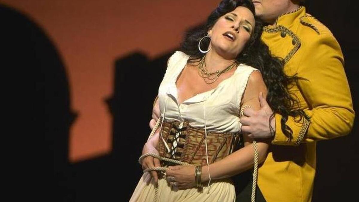 Audrey Watson and Roger Babcock starred in the Fort Worth Opera production of “Carmen,” part of its 2017 opera festival.