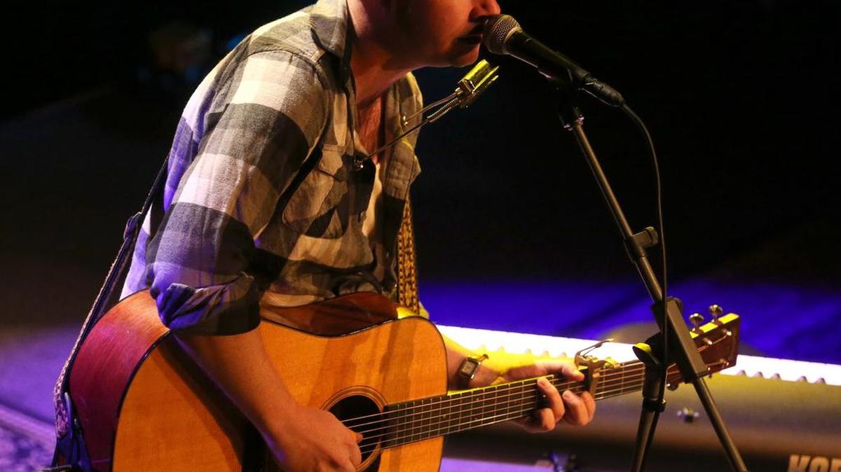 
John Fullbright performs at Kessler Theater in Dallas October 16, 2015.
