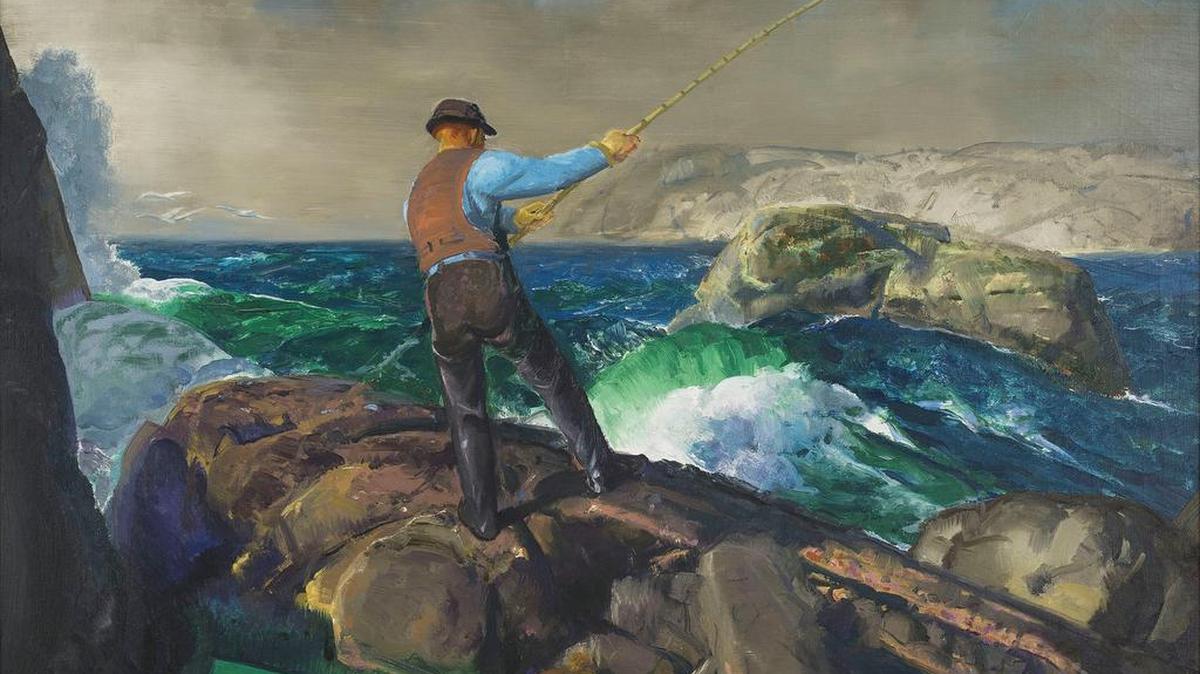 American painter George Bellows’ The Fisherman, 1917, oil on canvas
