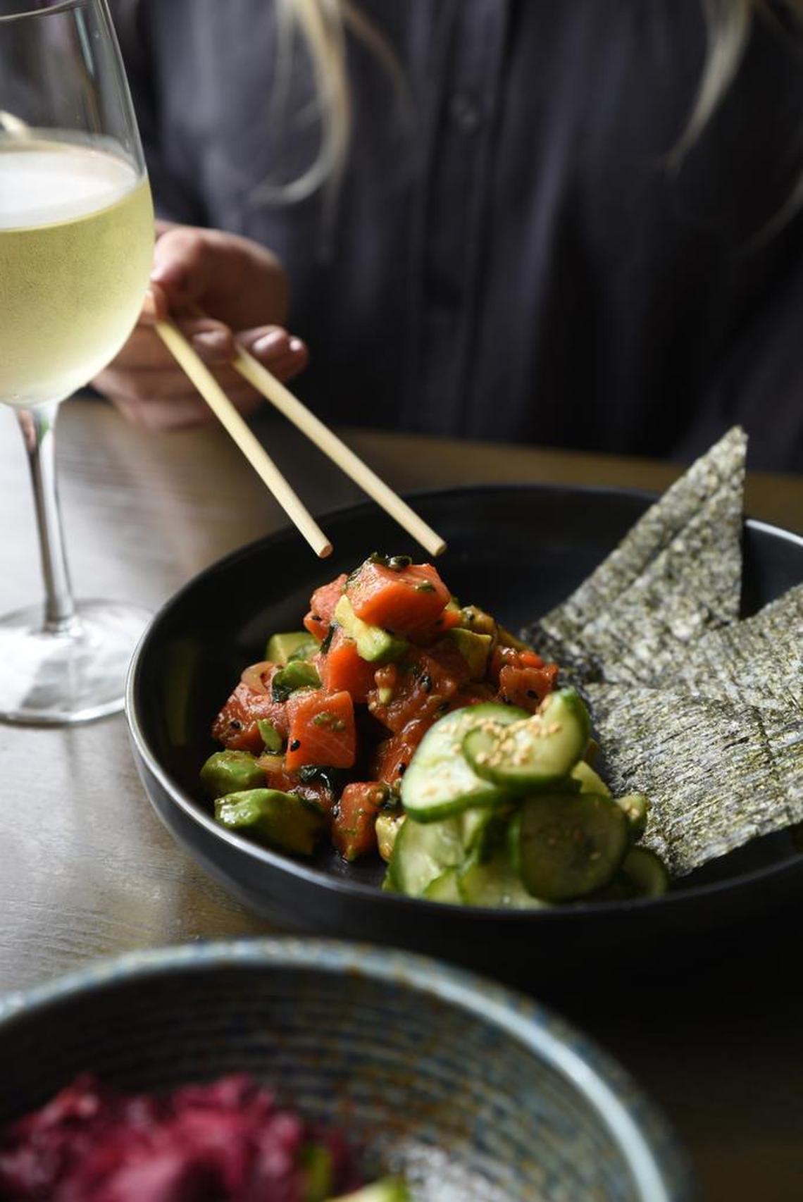 Poke bowl at Blue Sushi