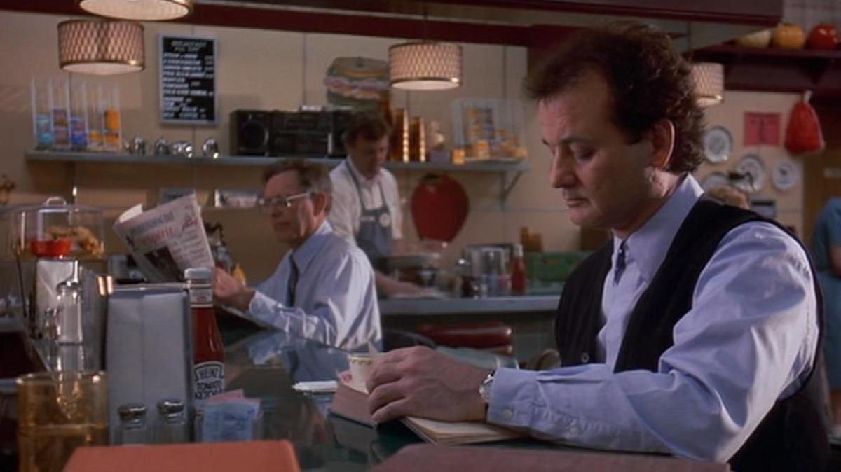 Bill Murray in the 1993 film “Groundhog Day.”