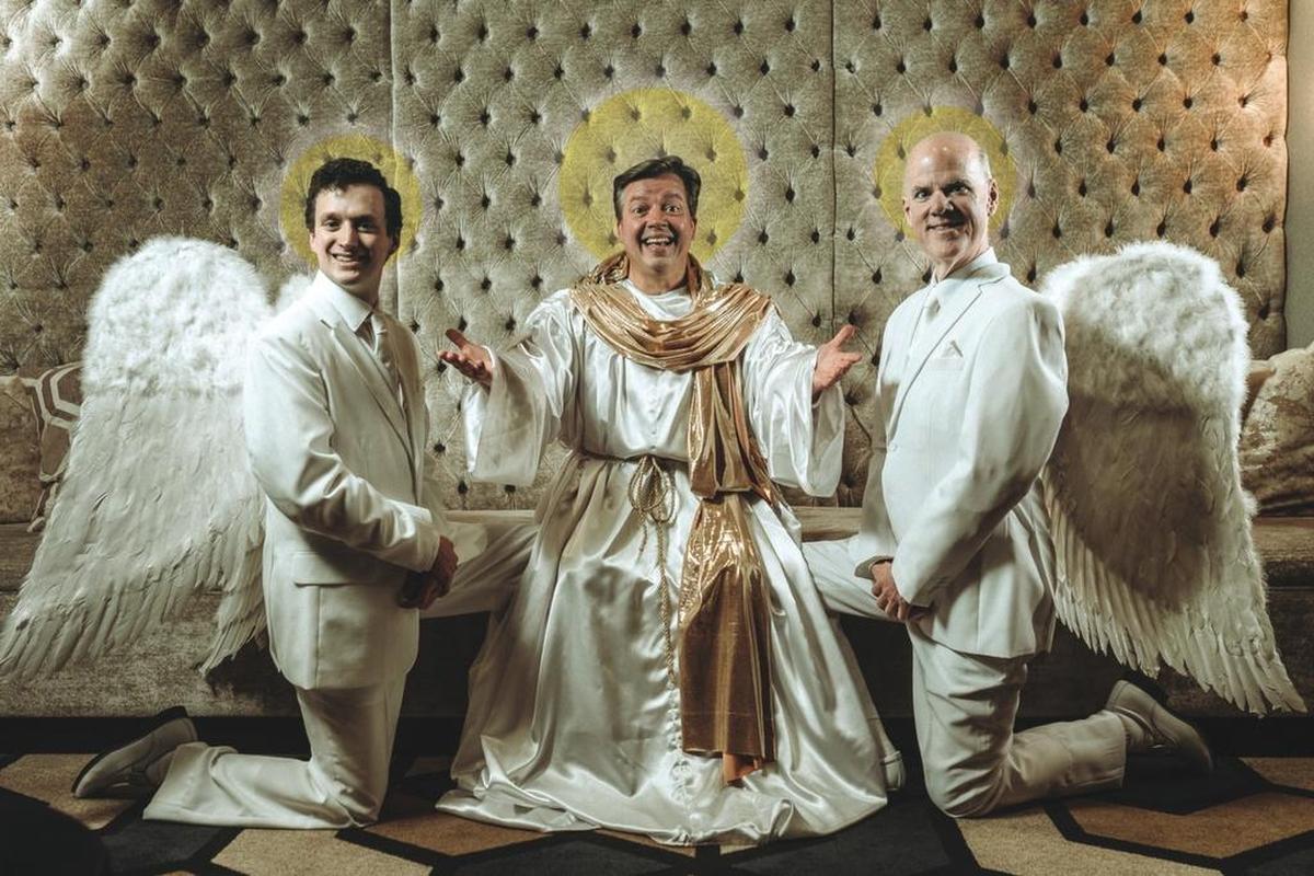 Parker Gray, B.J. Cleveland and Doug Fowler in “An Act of God”