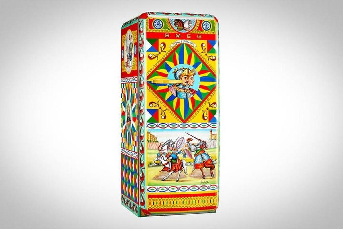 Dolce & Gabbana Hand-Painted Smeg Refrigerator