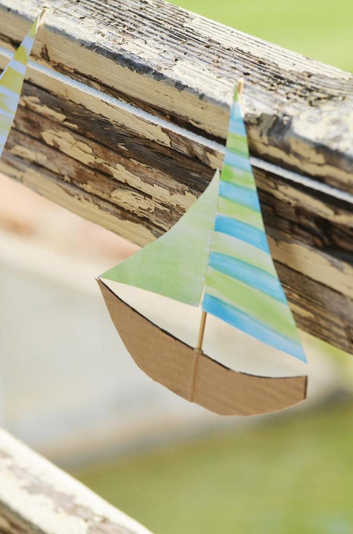 Sailboat garland