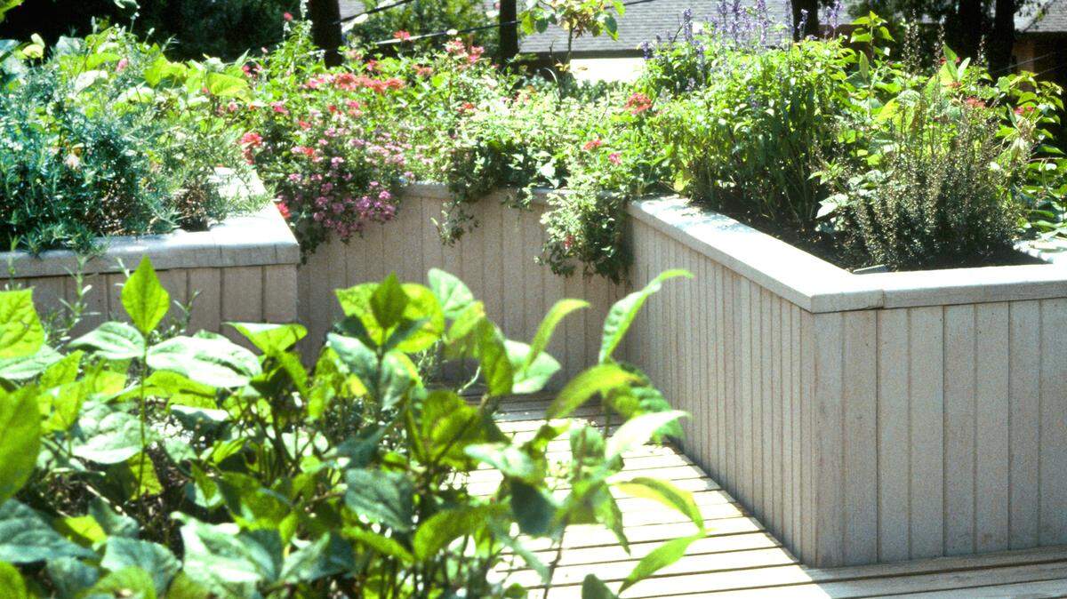 The ultimate in raised-bed gardening. Landscapes are always works in progress.
