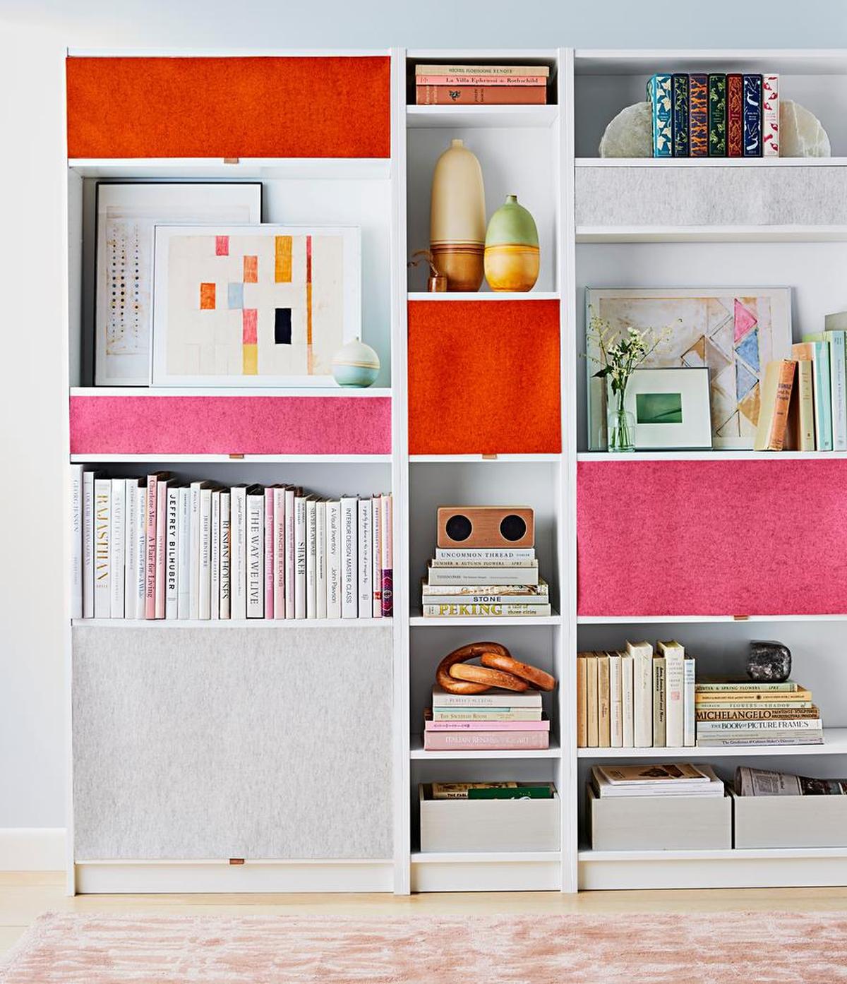 Create exactly the storage your family needs by customizing a standard set of shelves with these easy solutions.