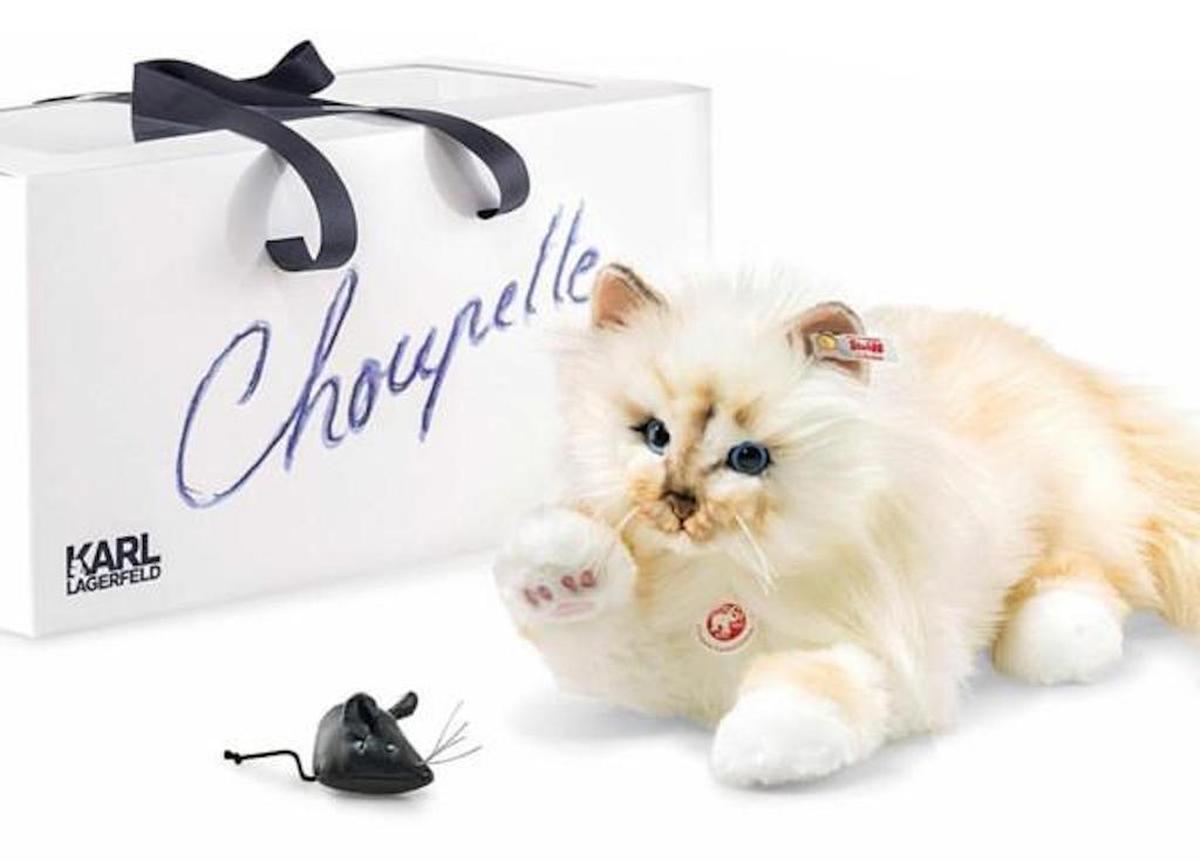 Steiff x Karl Lagerfeld “Choupette” Stuffed Cat