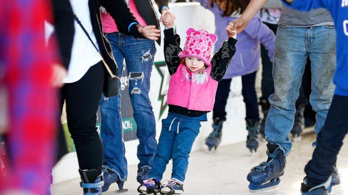 Panther Island Ice is an outdoor skaking rink for young and old.