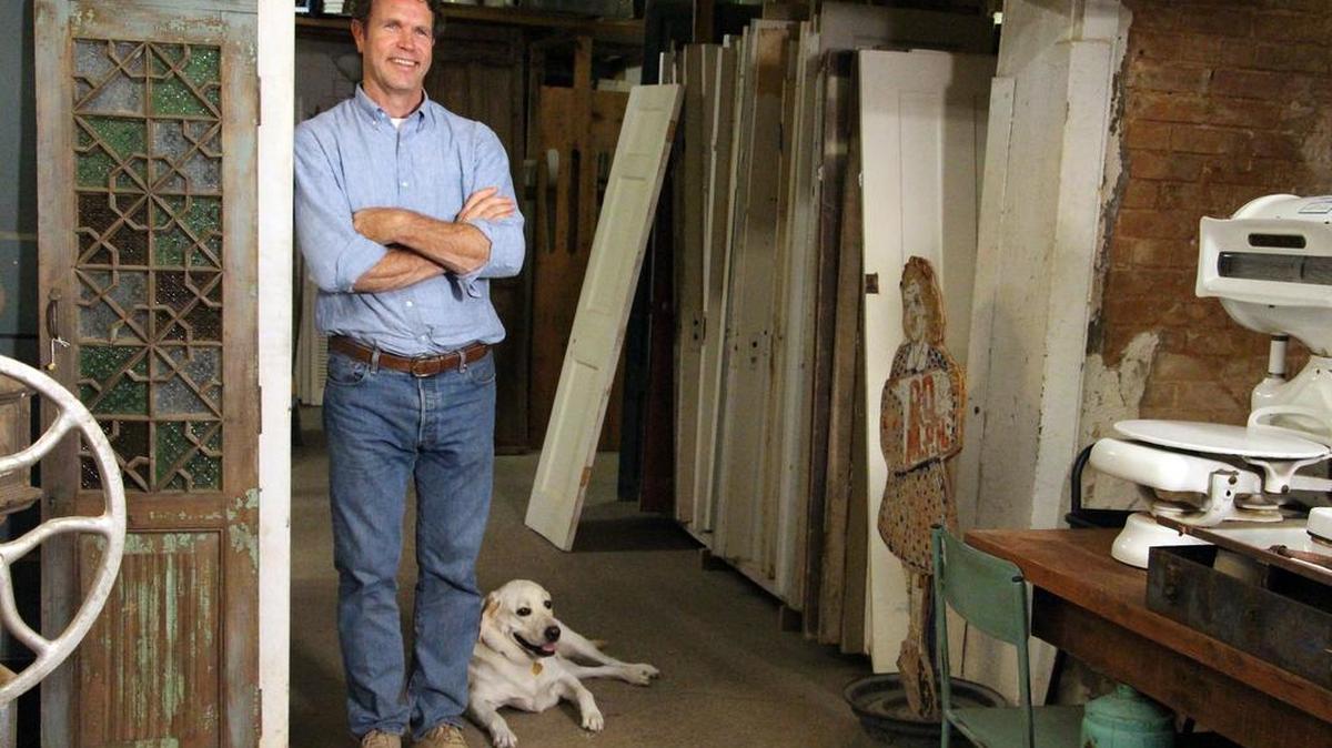 Brent Hull says he won’t mind if the real breakout star of Lone Star Restoration is his sidekick, Romeo the yellow Labrador.