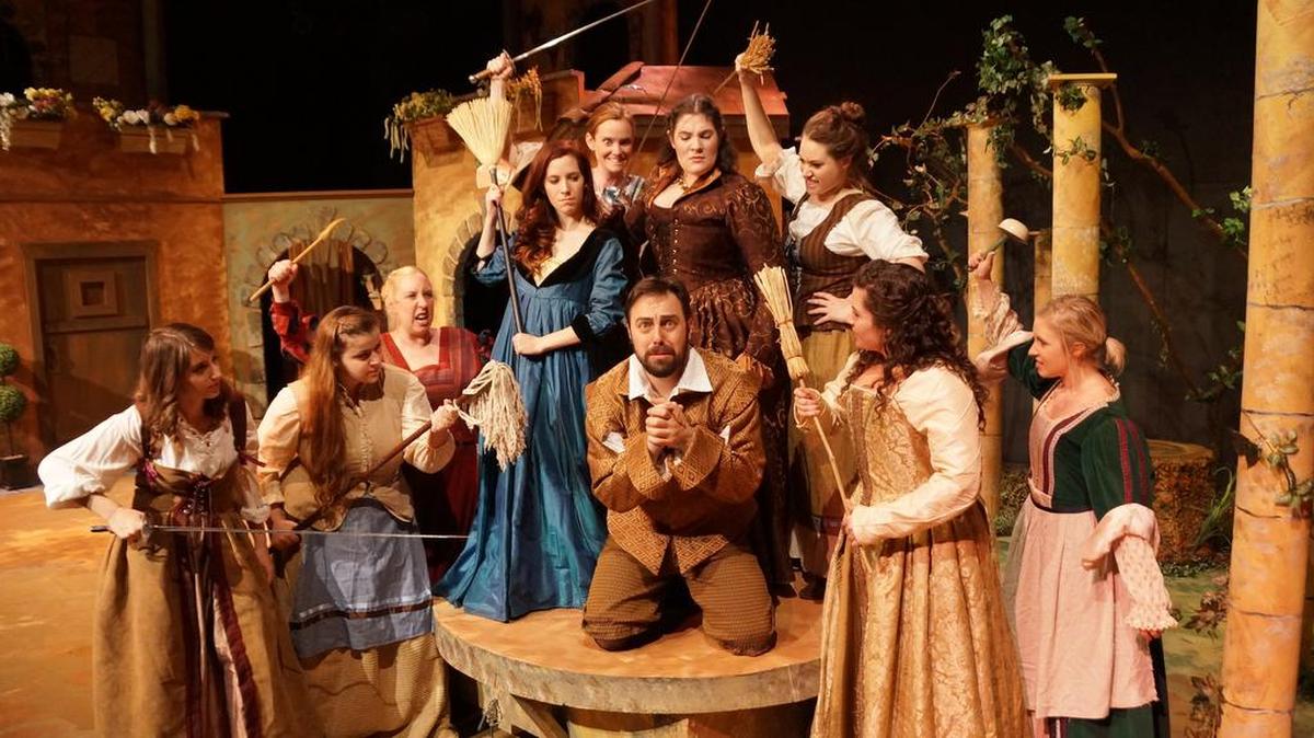 The cast of “The Tamer Tamed”