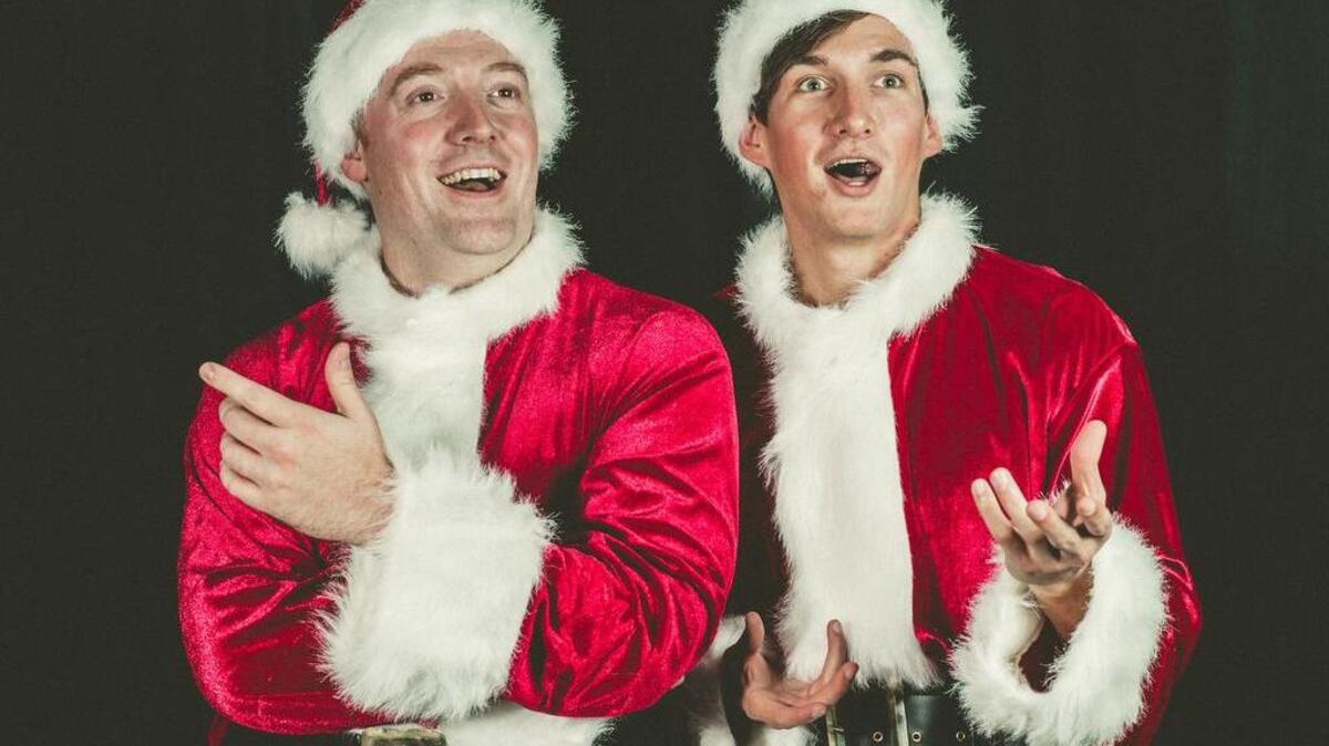Jordan Pratt and Branden Loera in ‘White Christmas’