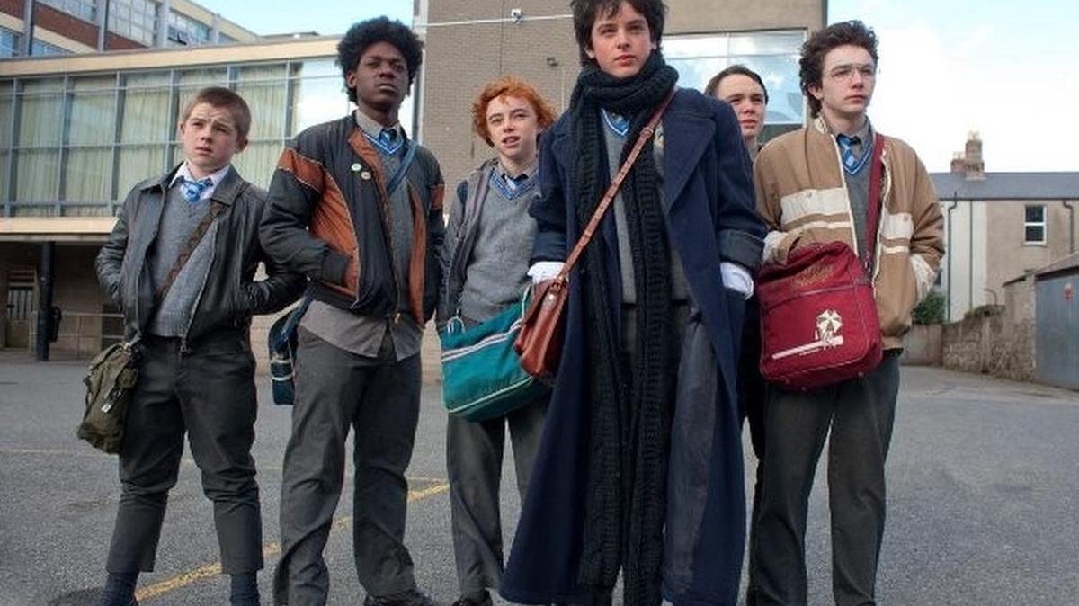 Ferdia Walsh-Peelo stars as an 80s teenager who puts a band together with his school friends in ‘Sing Street’