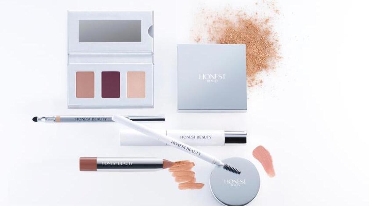 Honest Beauty’s lineup includes products for face, cheeks, eyes and lips.
