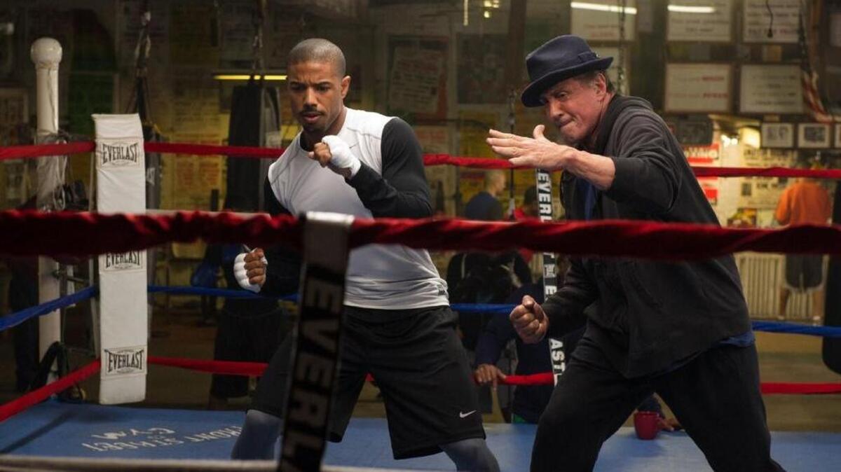 Michael B. Jordan and Sylvester Stallone in ‘Creed’