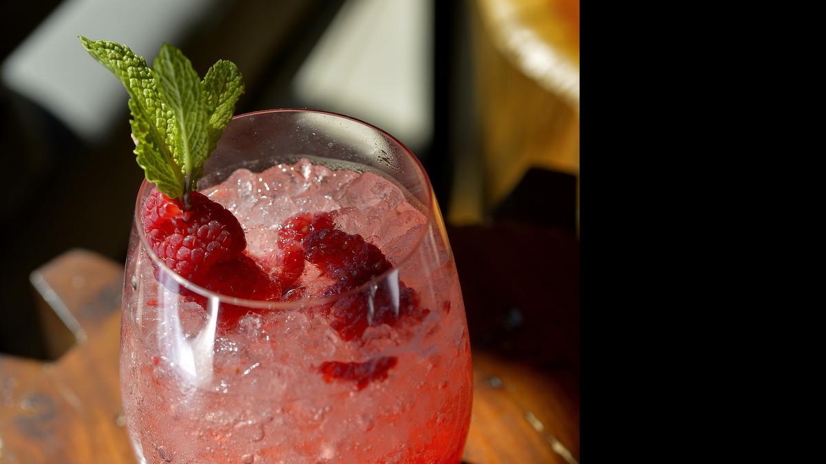 
The non-alcoholic "No Dizzy Raspberry Fizzy" mocktail from Kent & Co. in Fort Worth is made with raspberry syrup, agave nectar and club soda.
